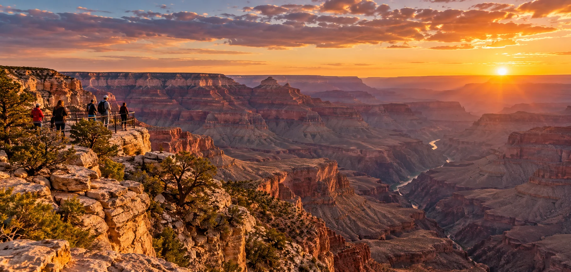 Grand Canyon al tramonto, immagine illustrativa