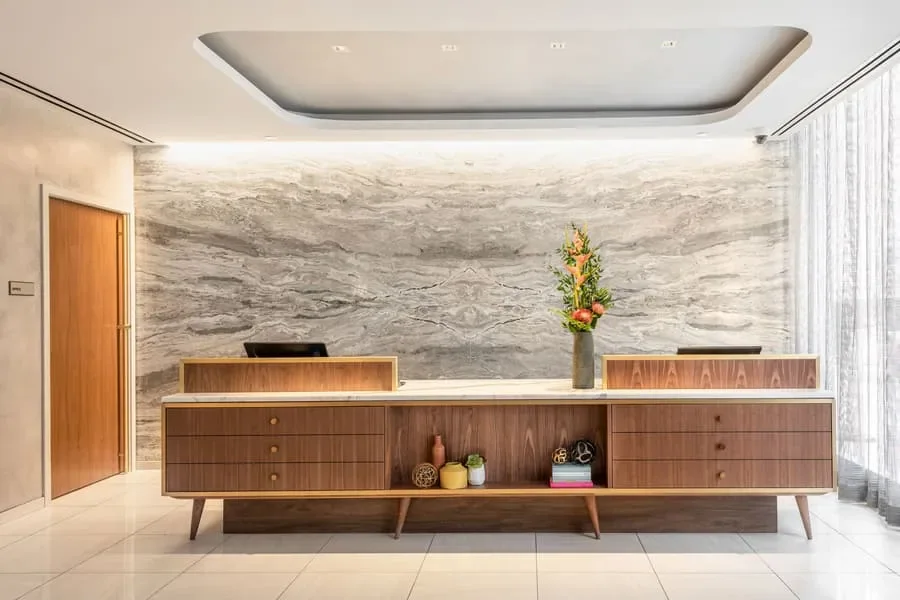 Reception dell’hotel