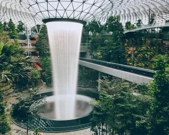 La cascata indoor del Jewel Changi